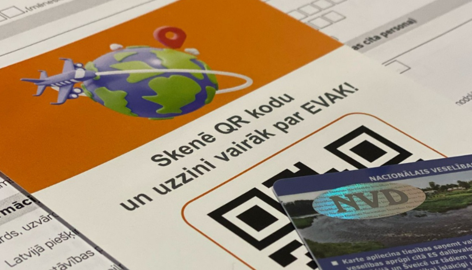 EVAK karte ilustratīvs attēls