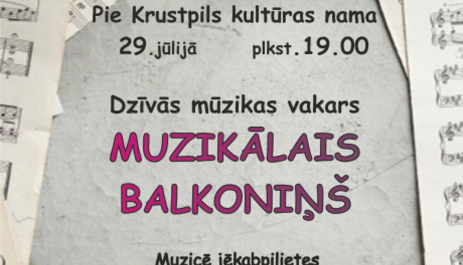 Kultūras pasākumi šonedēļ