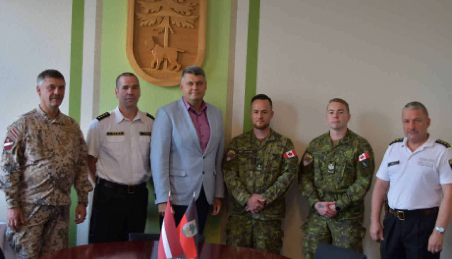 Jēkabpili apmeklē Kanādas bruņoto spēku pārstāvji