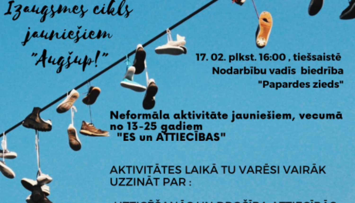 Izaugsmes cikls jauniešiem “Augšup!”