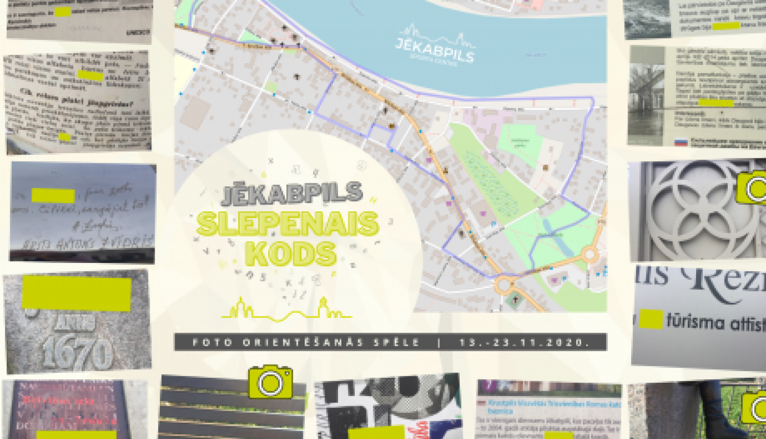 Piedalies foto orientēšanās spēlē un atšifrē “Jēkabpils slepeno kodu”!