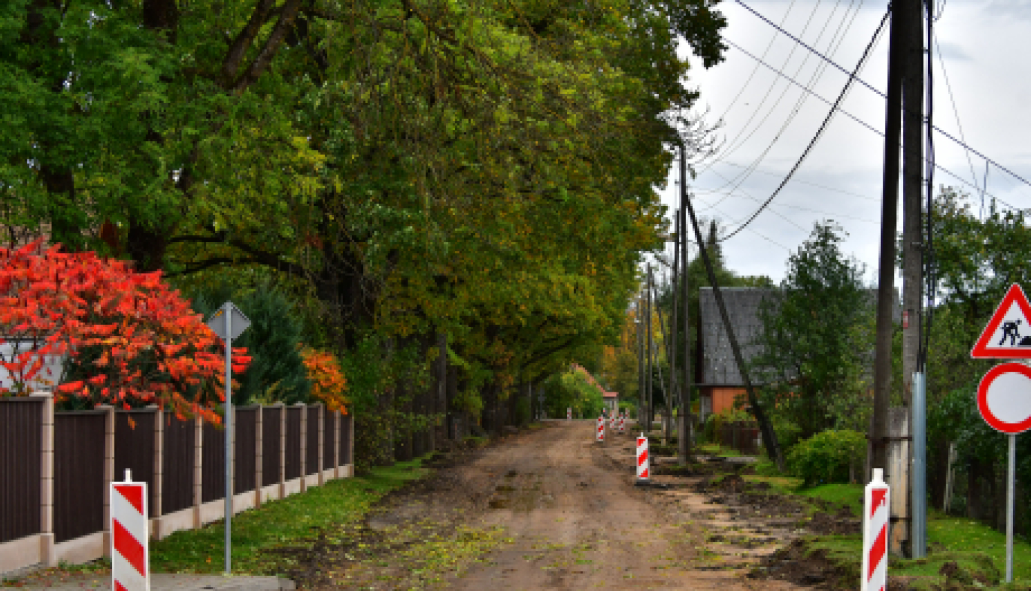 Palejas ielas pārbūves laikā noteikti satiksmes ierobežojumi