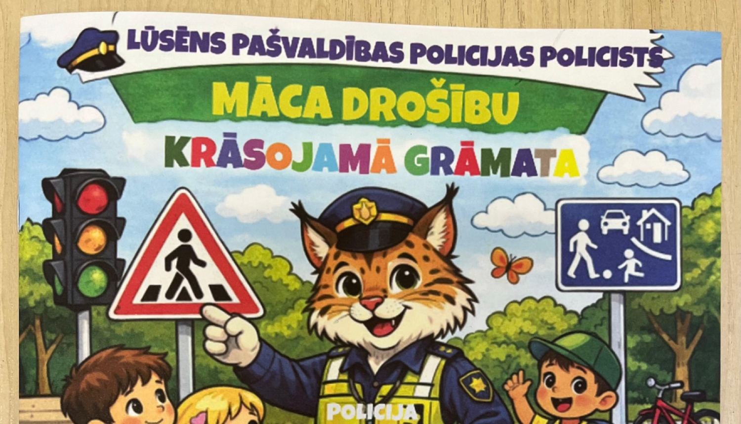 Bērnu grāmatiņa Lūsis-policists 