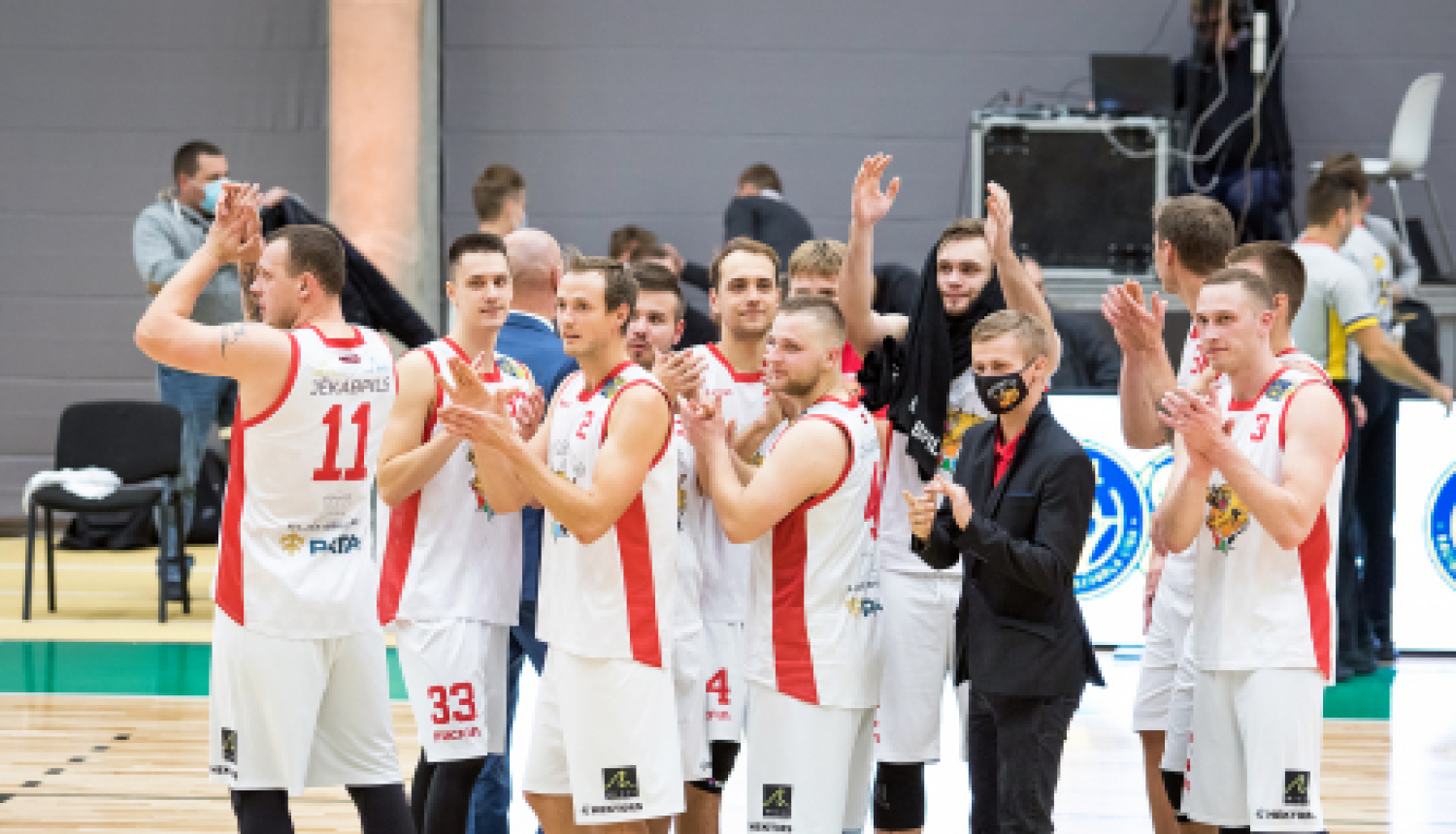 Jēkabpils sporta halle atklāta ar uzvaru basketbolā