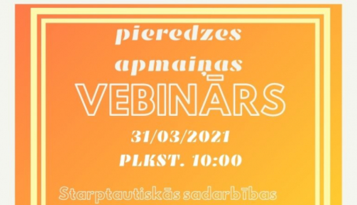 Projekta “KOPĀ vienā virzienā” ietvaros darbā ar jaunatni iesaistītos aicina uz pieredzes apmaiņas vebināru