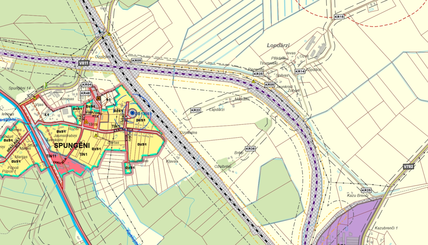 Krustpils pagasta ceļi