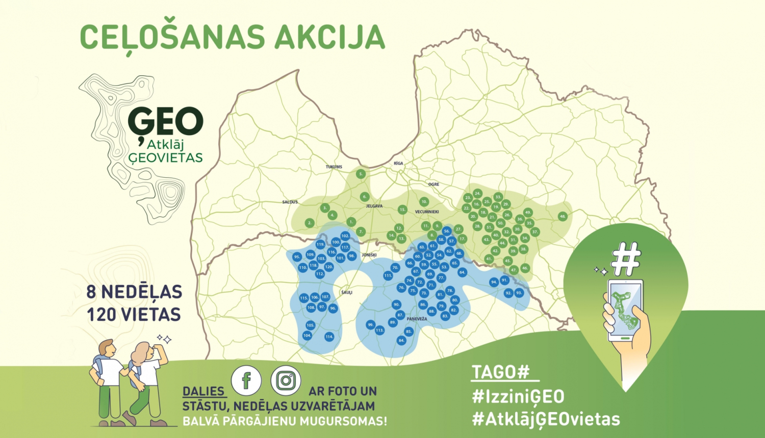 Titulbilde - akcijas karte ar būtiskāko informāciju tekstuāli