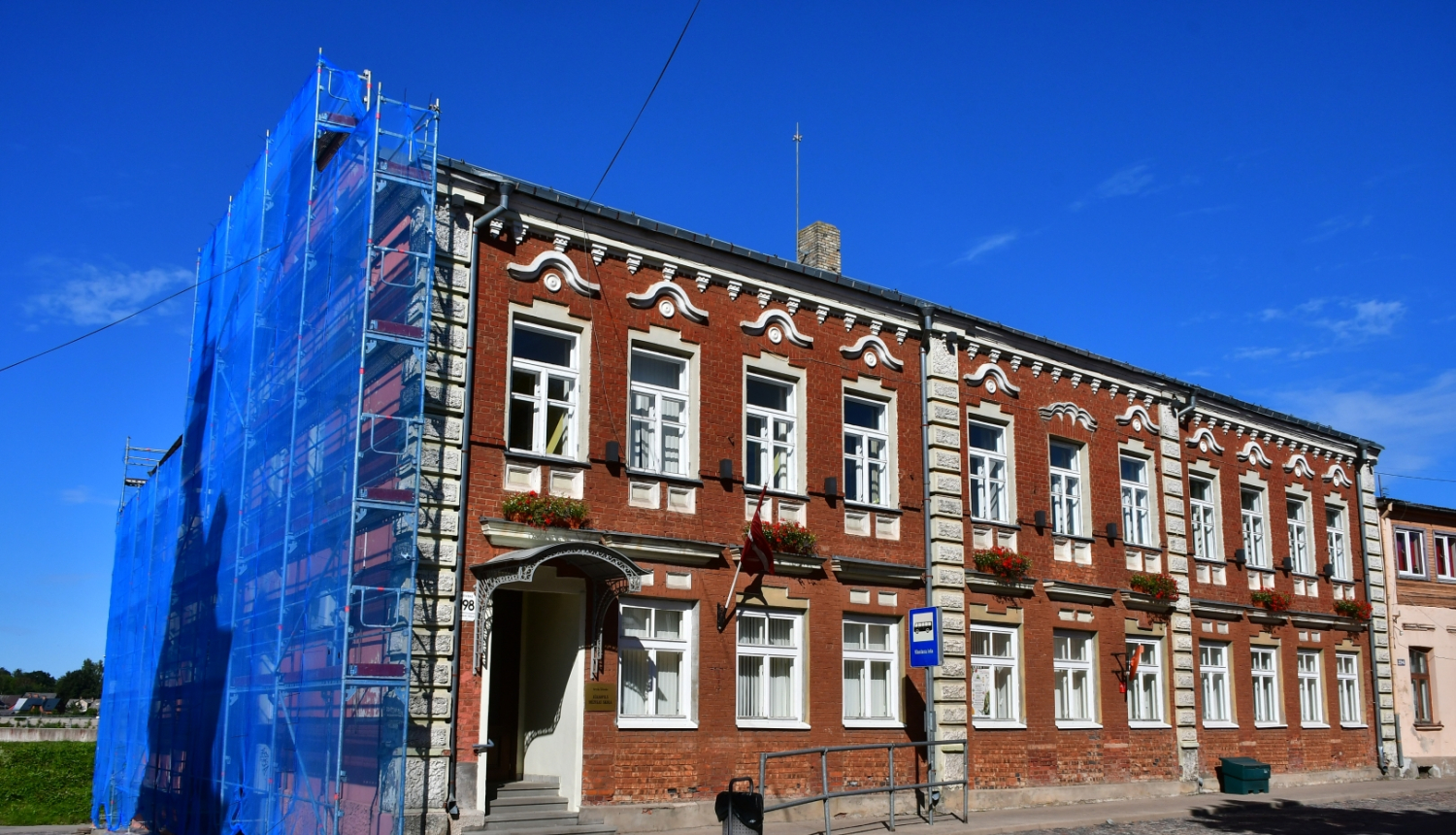 A.Žilinska Jēkabpils MŪzikas skolas ēka remonta laikā 2022.g