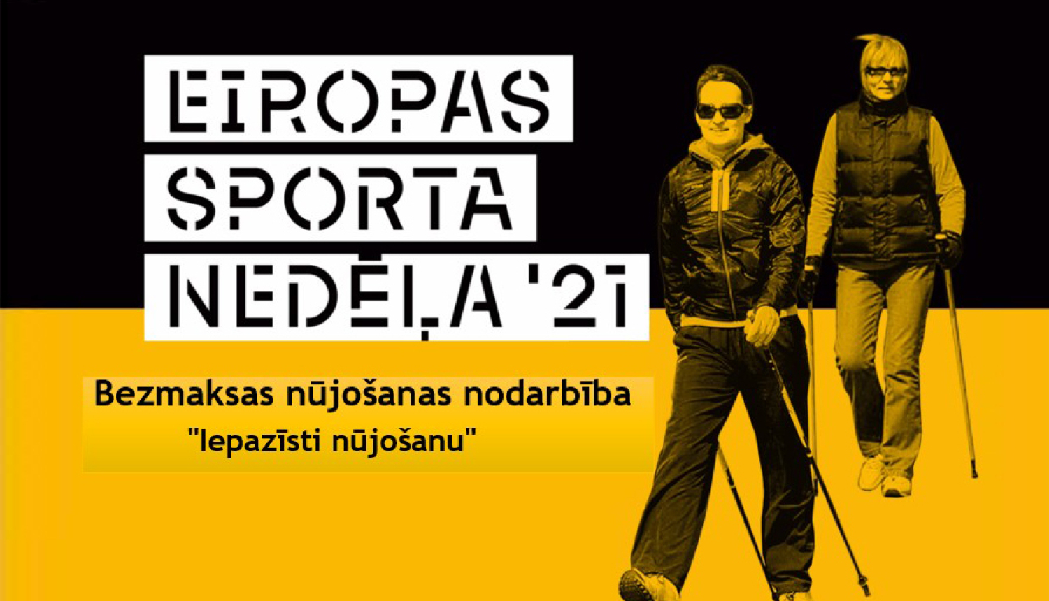 Eiropas sporta nedēļa 2021 - nūjošana