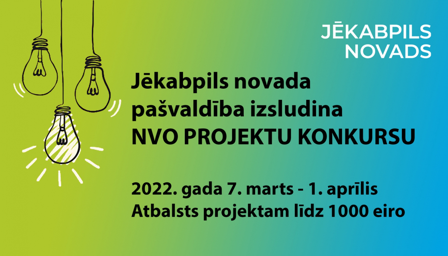 NVO projektu konkursa afiša