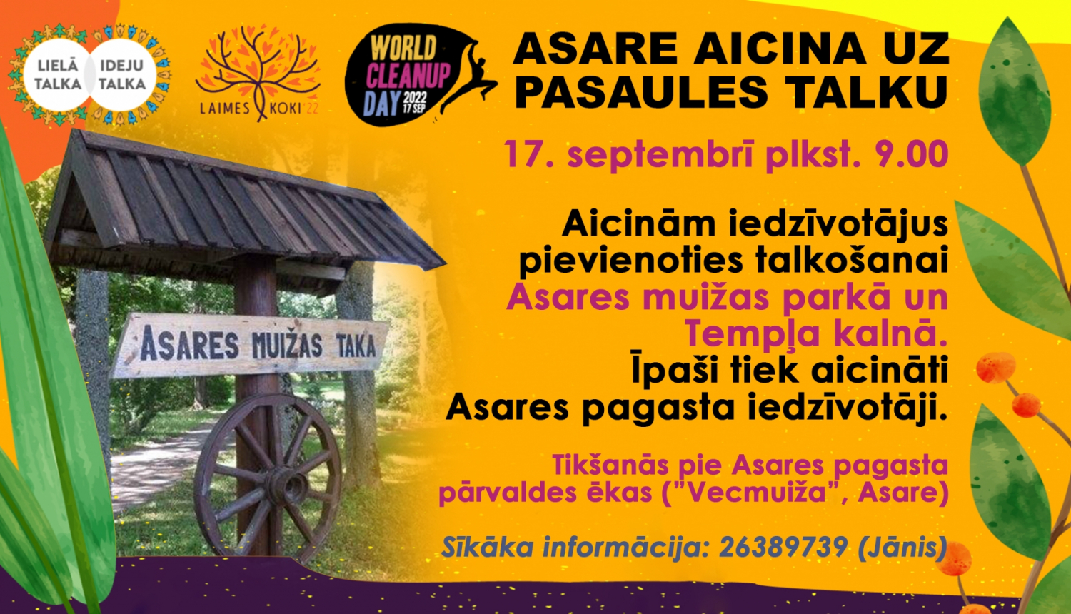 Pasaules talkas Asarē plakāts
