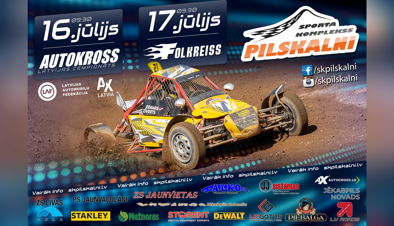 Pilskalnu autokrosa afiša