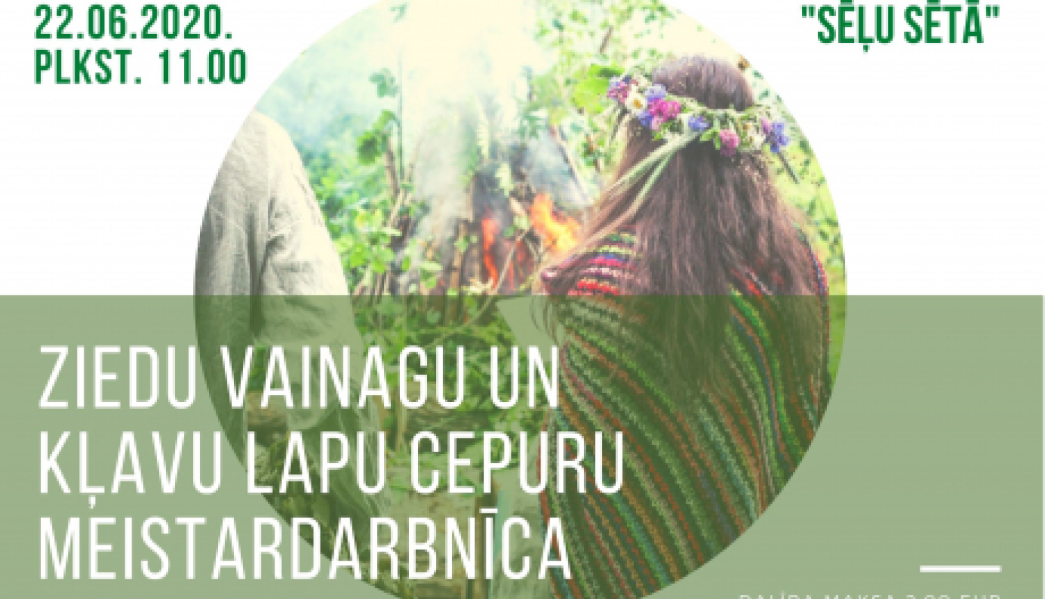 Ziedu vainagu un kļavu lapu cepuru meistardarbnīca