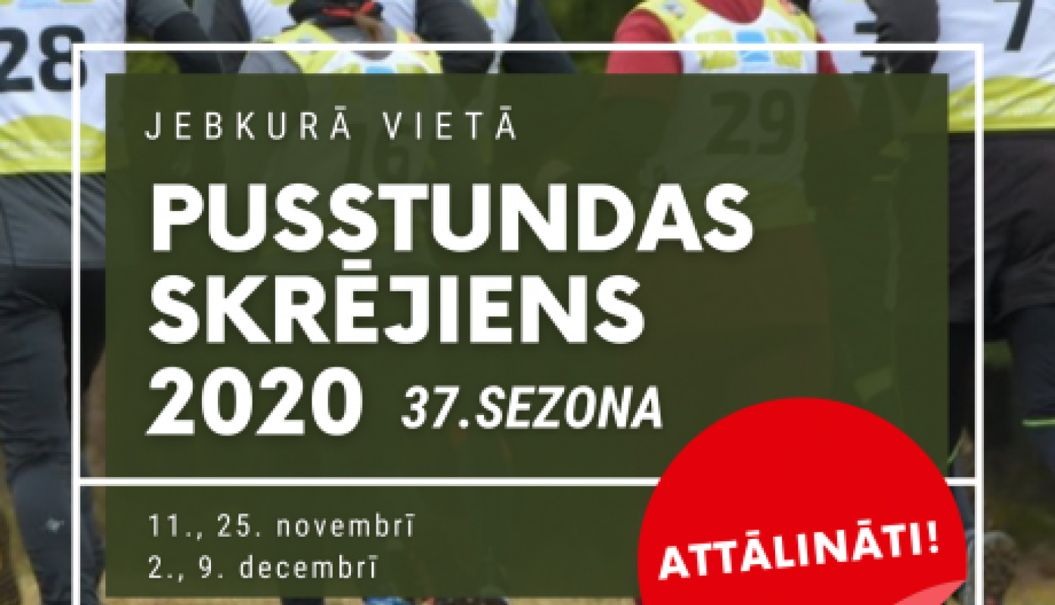 Pusstundas skrējiens turpināsies attālināti