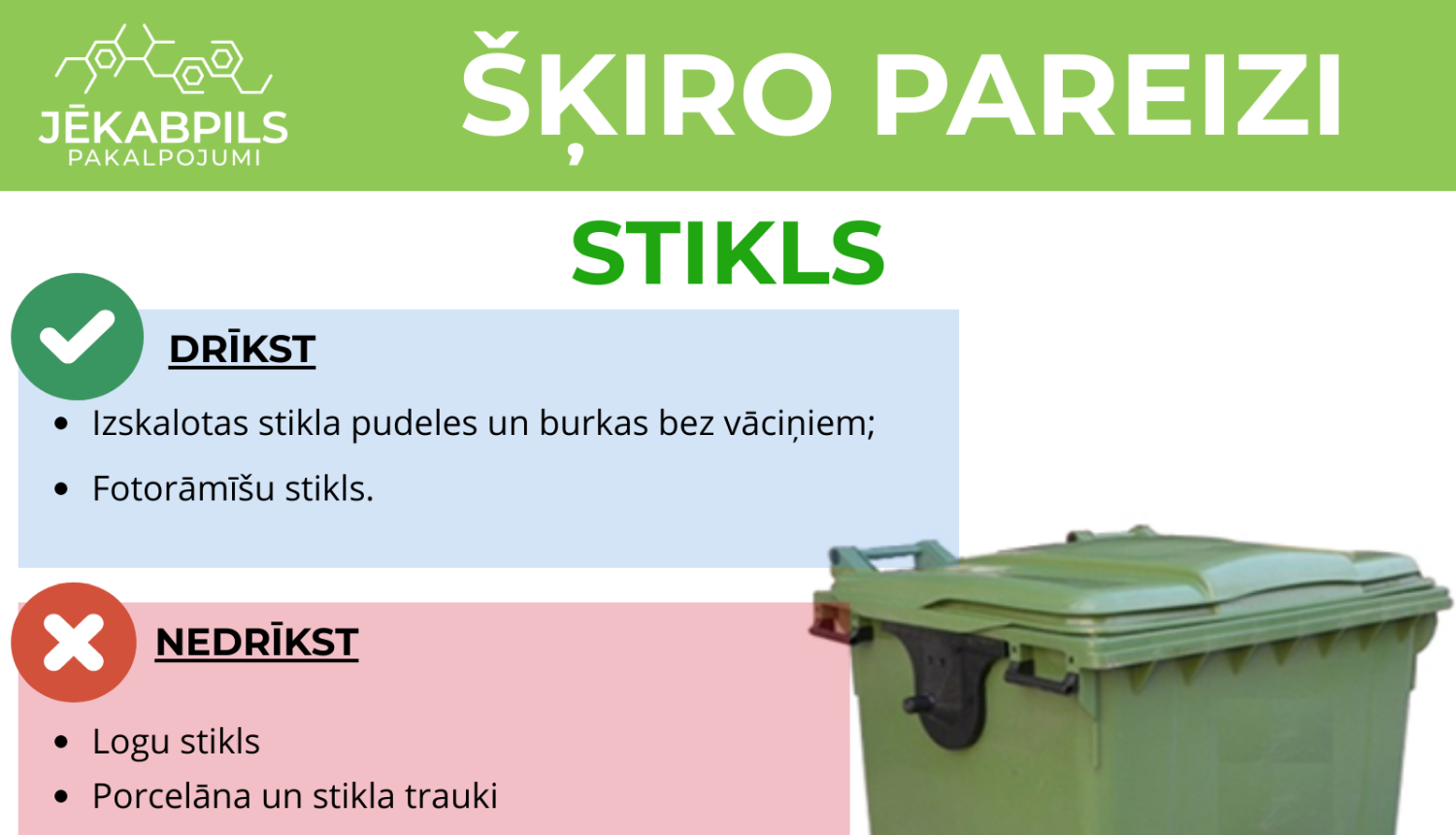 Ilustratīvs attēls par stikla škirošanu