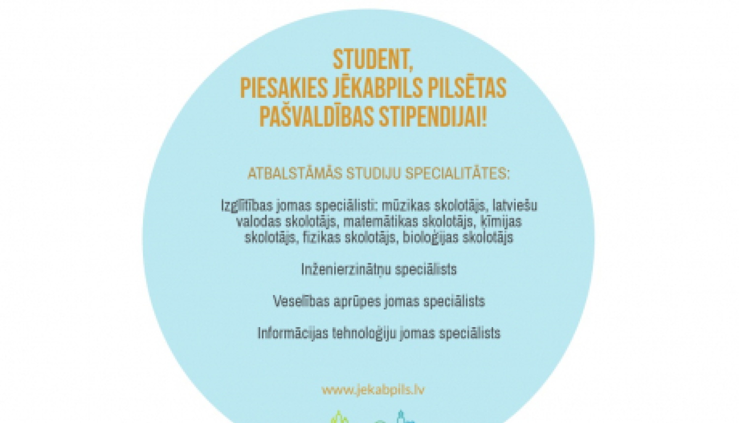 Līdz 20.septembrim aicina pieteikties Jēkabpils pilsētas pašvaldības stipendijām