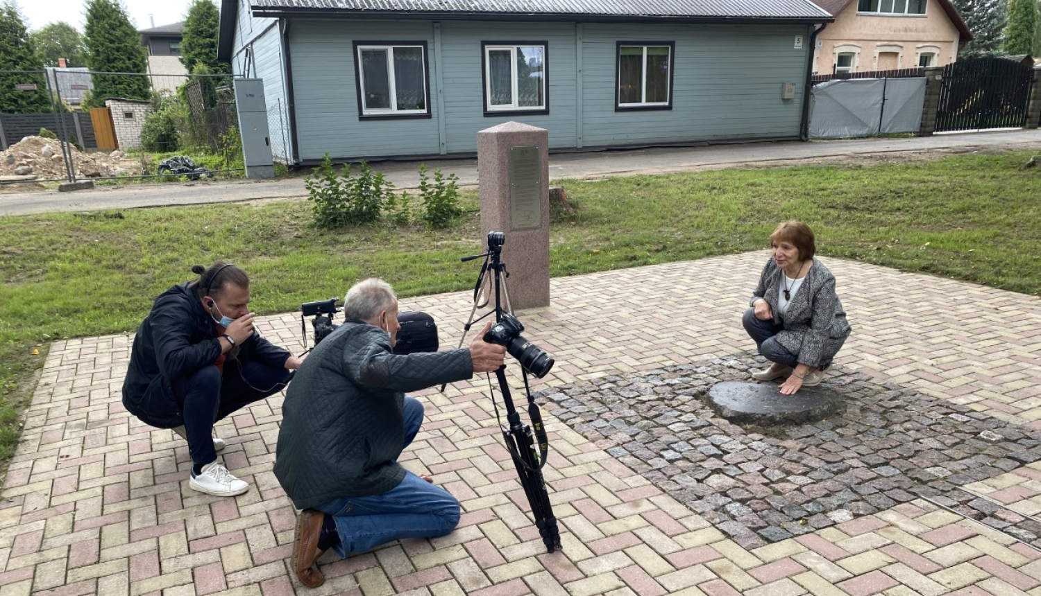 Notiek filmas uzņemšana par Strūves ģeodēzisko loku