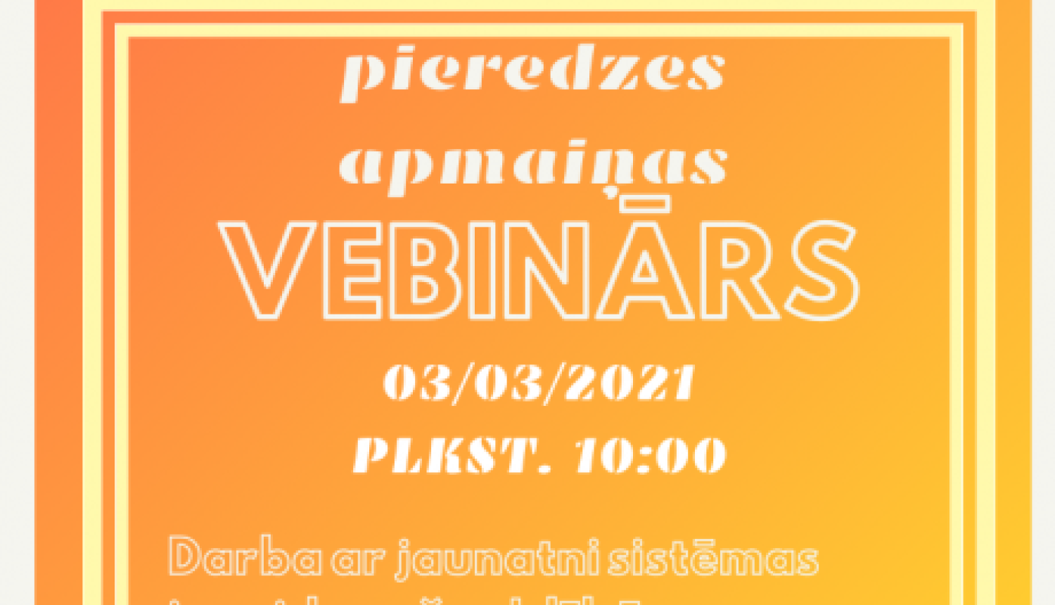 Projekta “KOPĀ vienā virzienā” ietvaros darbā ar jaunatni iesaistītos aicina uz pieredzes apmaiņas vebināru