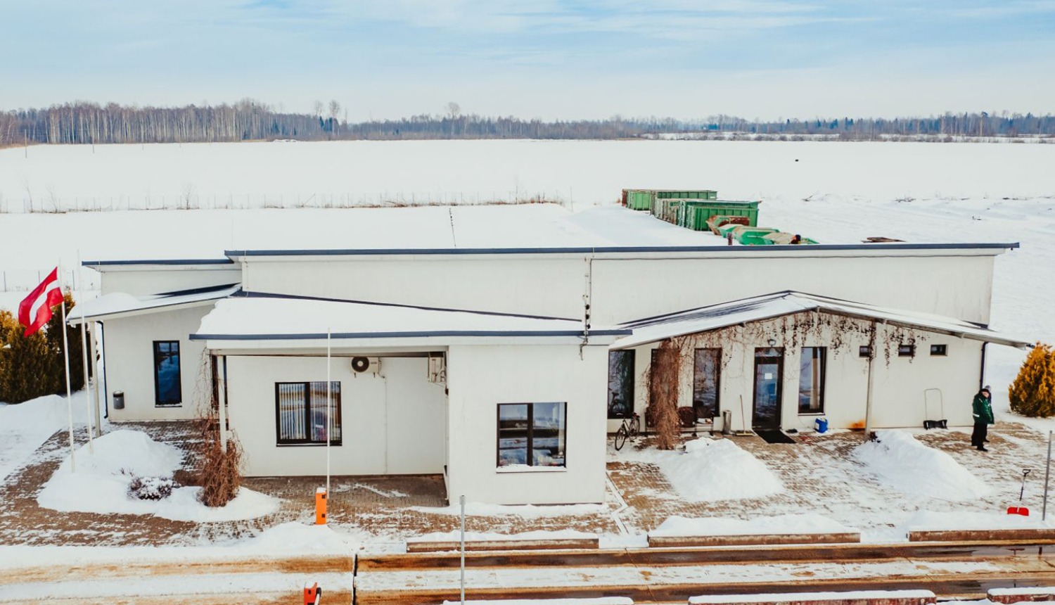 Vidusdaugavas SPAAO ēka ziemā