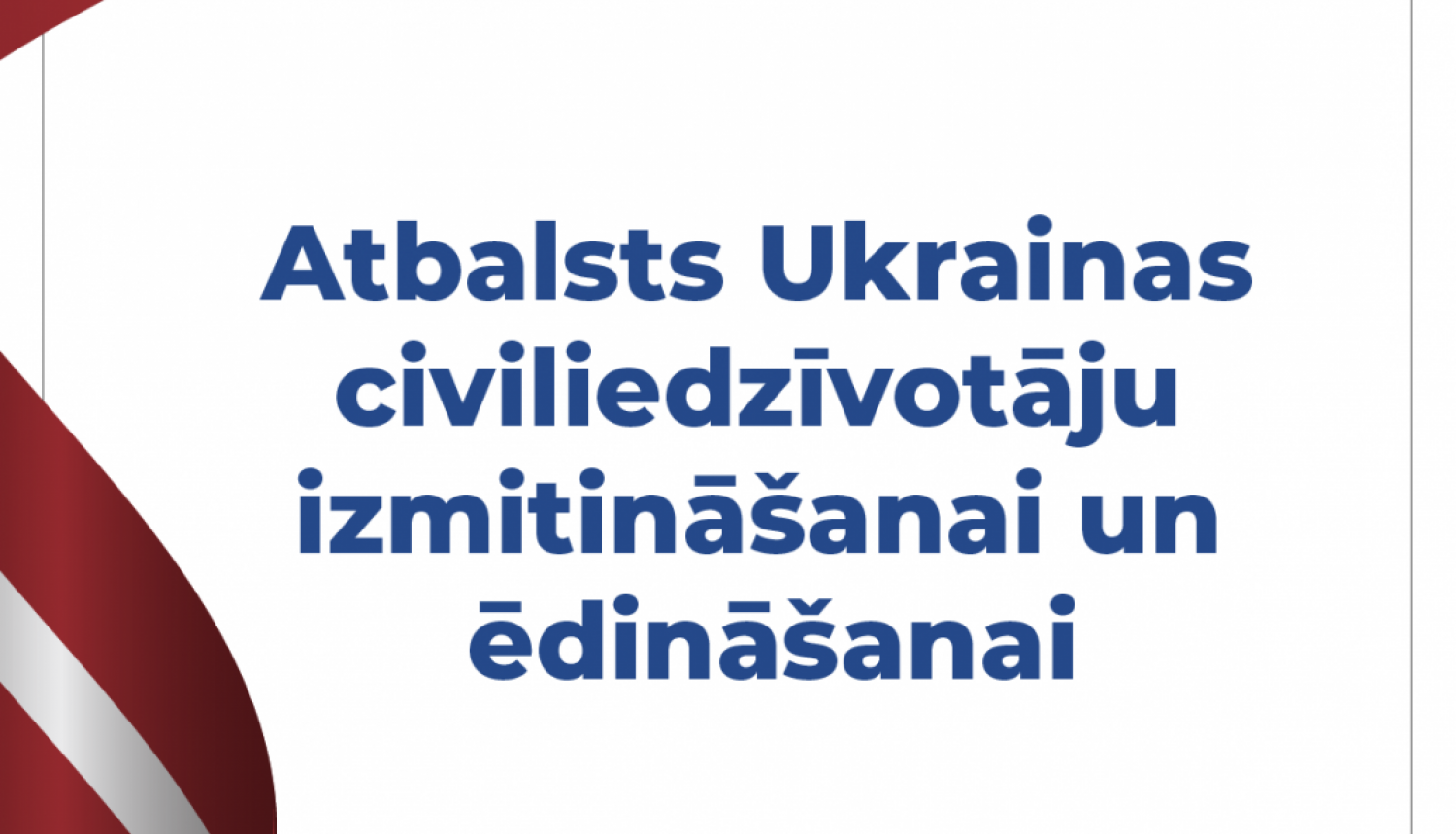 Informatīvs slaids par atbalstu ukraiņiem