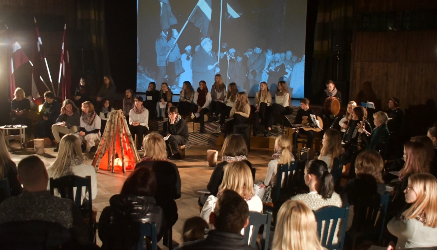 Barikāžu pasākuma dalībnieki Jēkabpilī