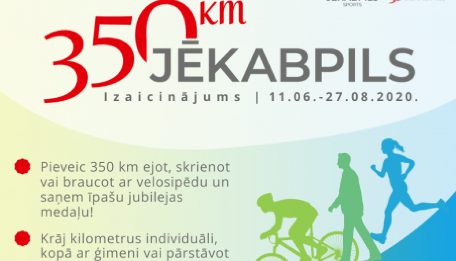 Izaicinājums – Jēkabpils 350. jubilejā sakrāj 350 km un saņem ekskluzīvu svētku medaļu