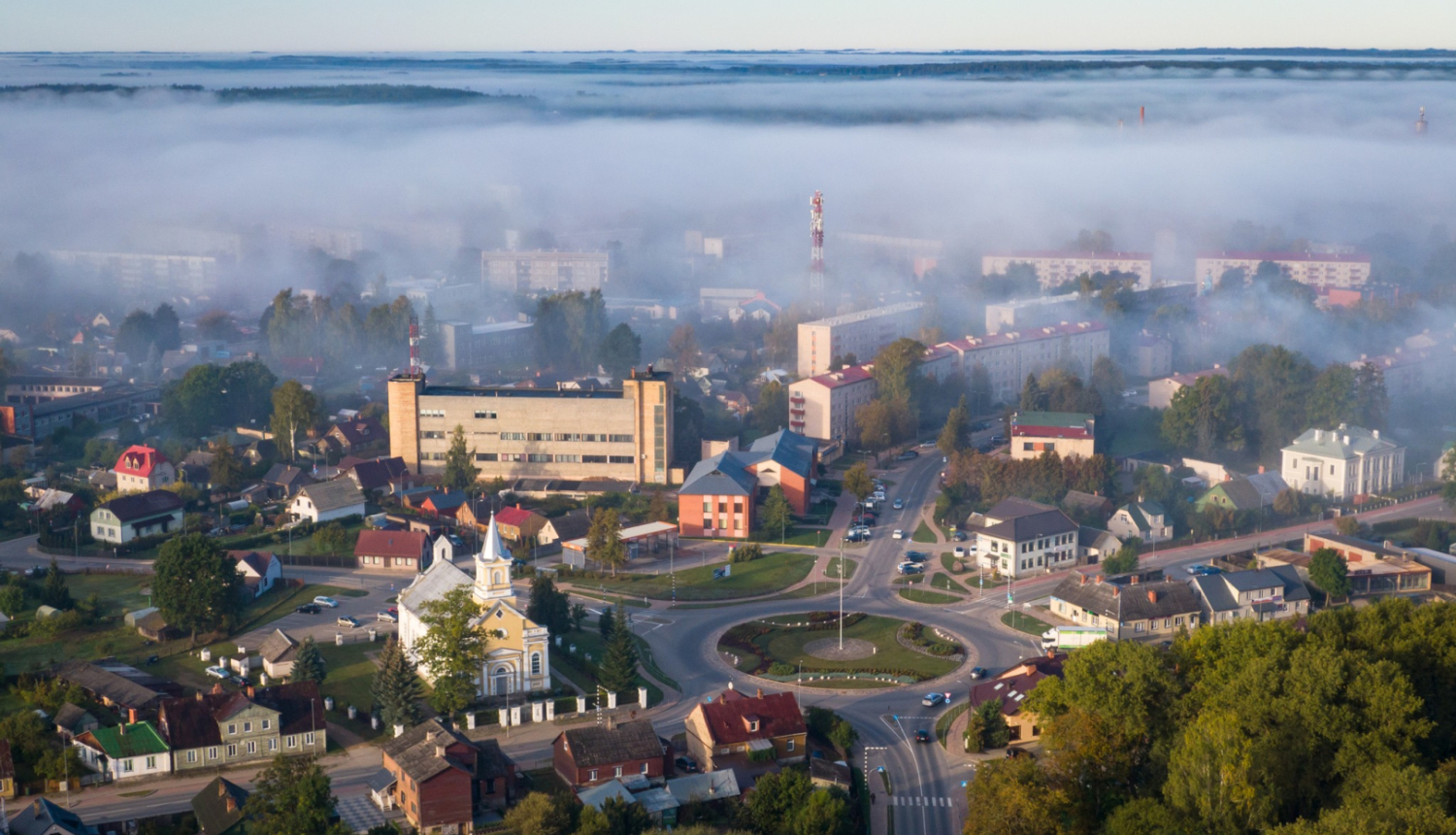 Jēkabpils skats no augšas