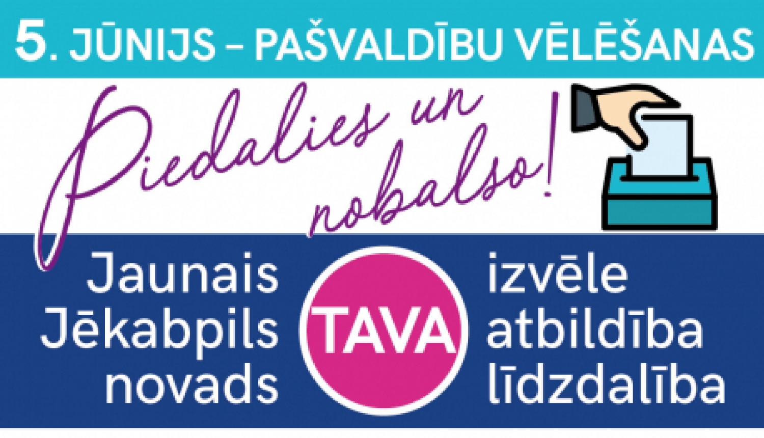Par pašvaldību vēlēšanām 5. jūnijā