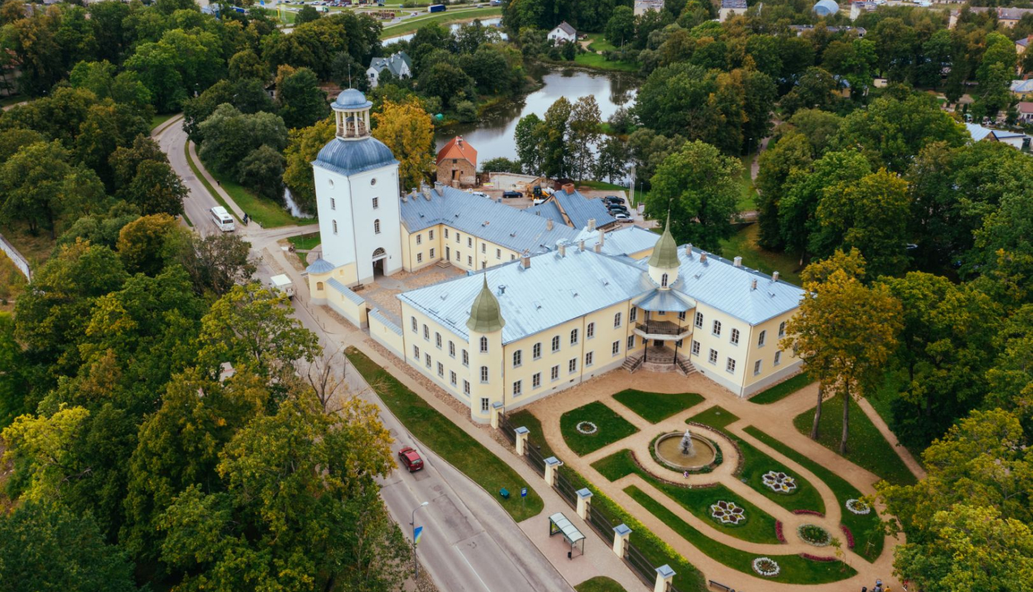 Krustpils pils no drona lidojuma