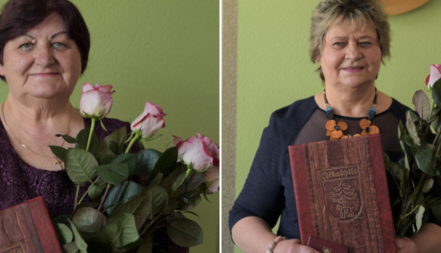 Pašvaldībā sumina Goda pilsones- Rutu Kalniņu un Silviju Dreimani