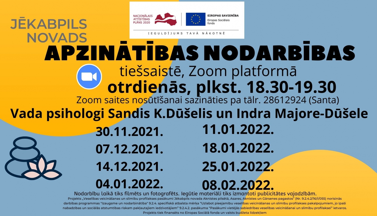 Apzinātības nodarbības