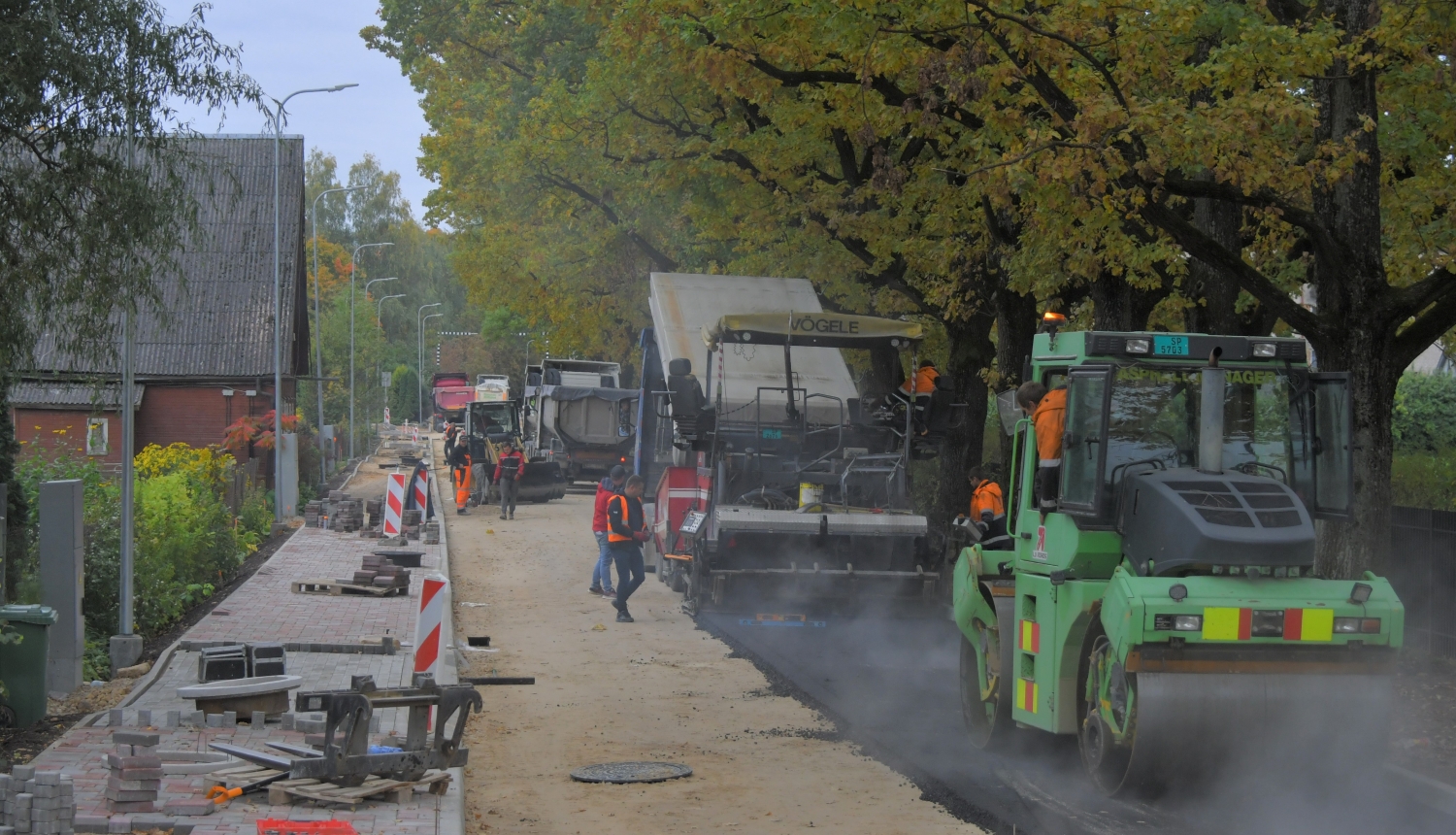 Palejas ielas asfaltēšana