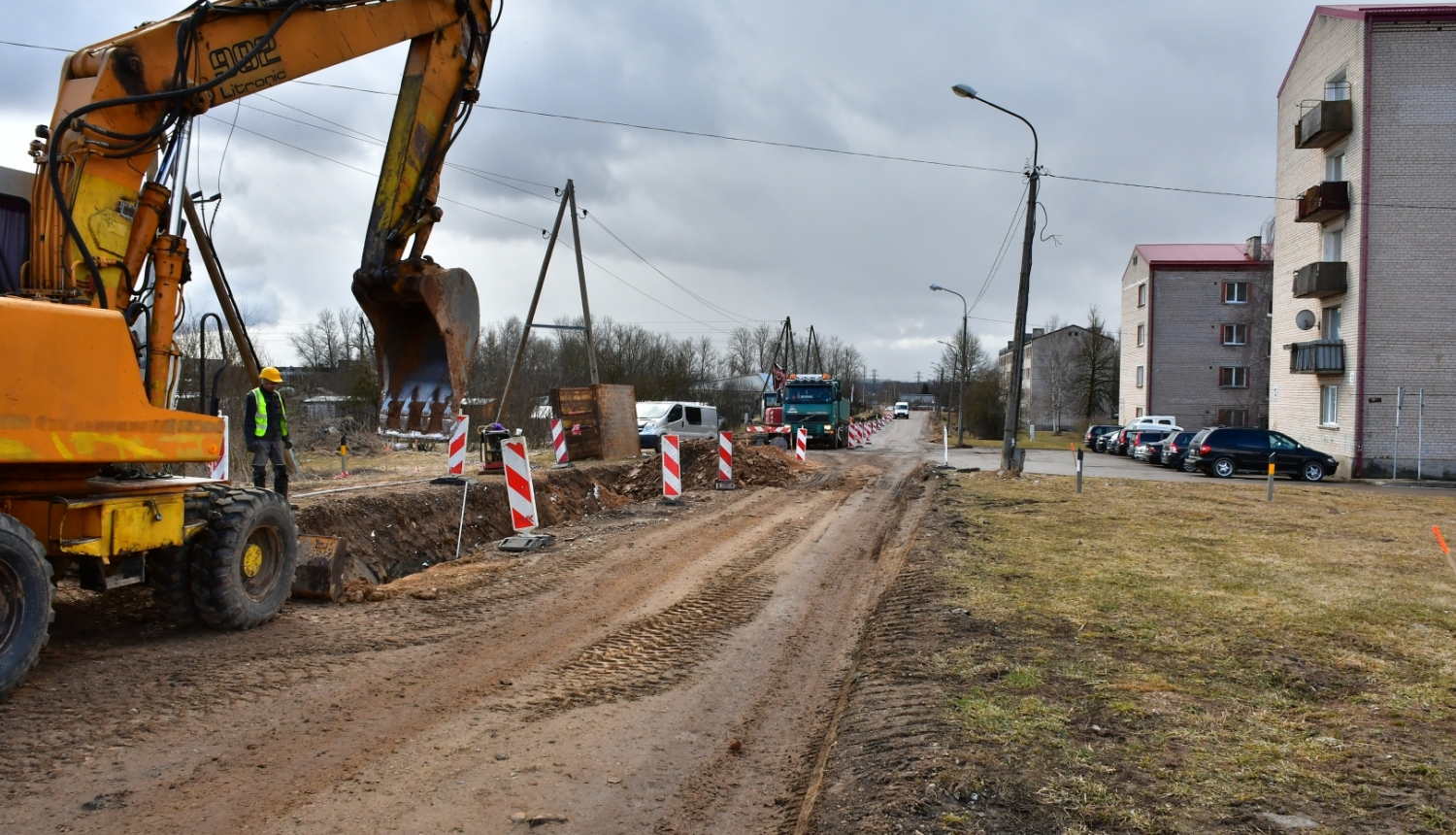 Ielas izbūve Ķieģeļu ielā Jēkabpilī