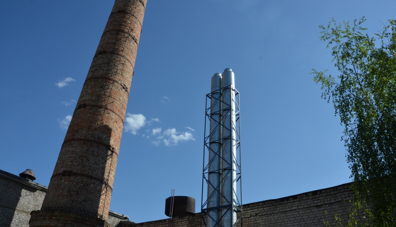 Dūmenis Jēkabpilī Dārzu ielas katlumājā