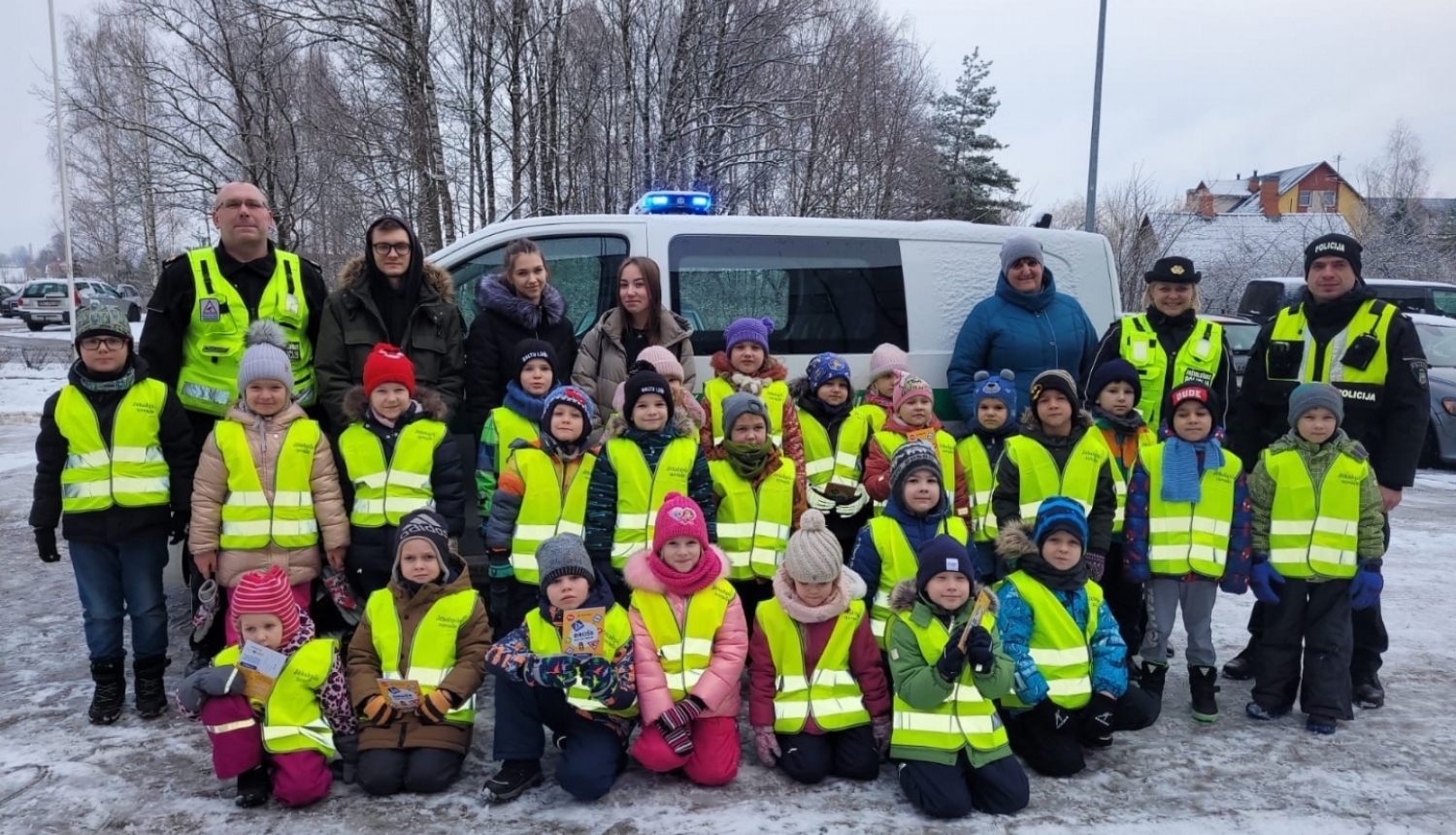 PII Kāpēcītis audzēkņi viesojas Pašvaldības policijā
