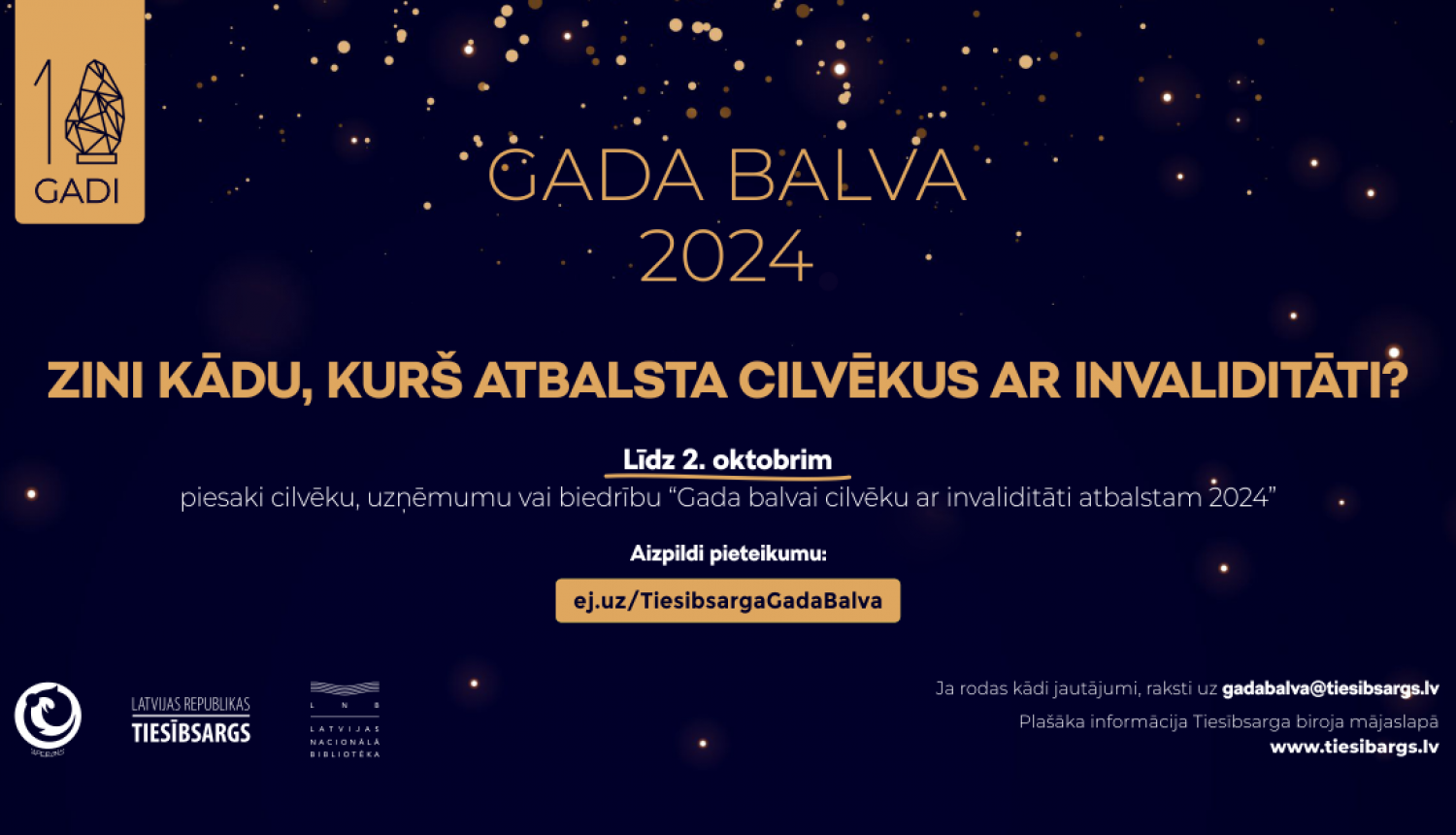 Gada balva cilvēku ar invaliditāti atbalstam 2024
