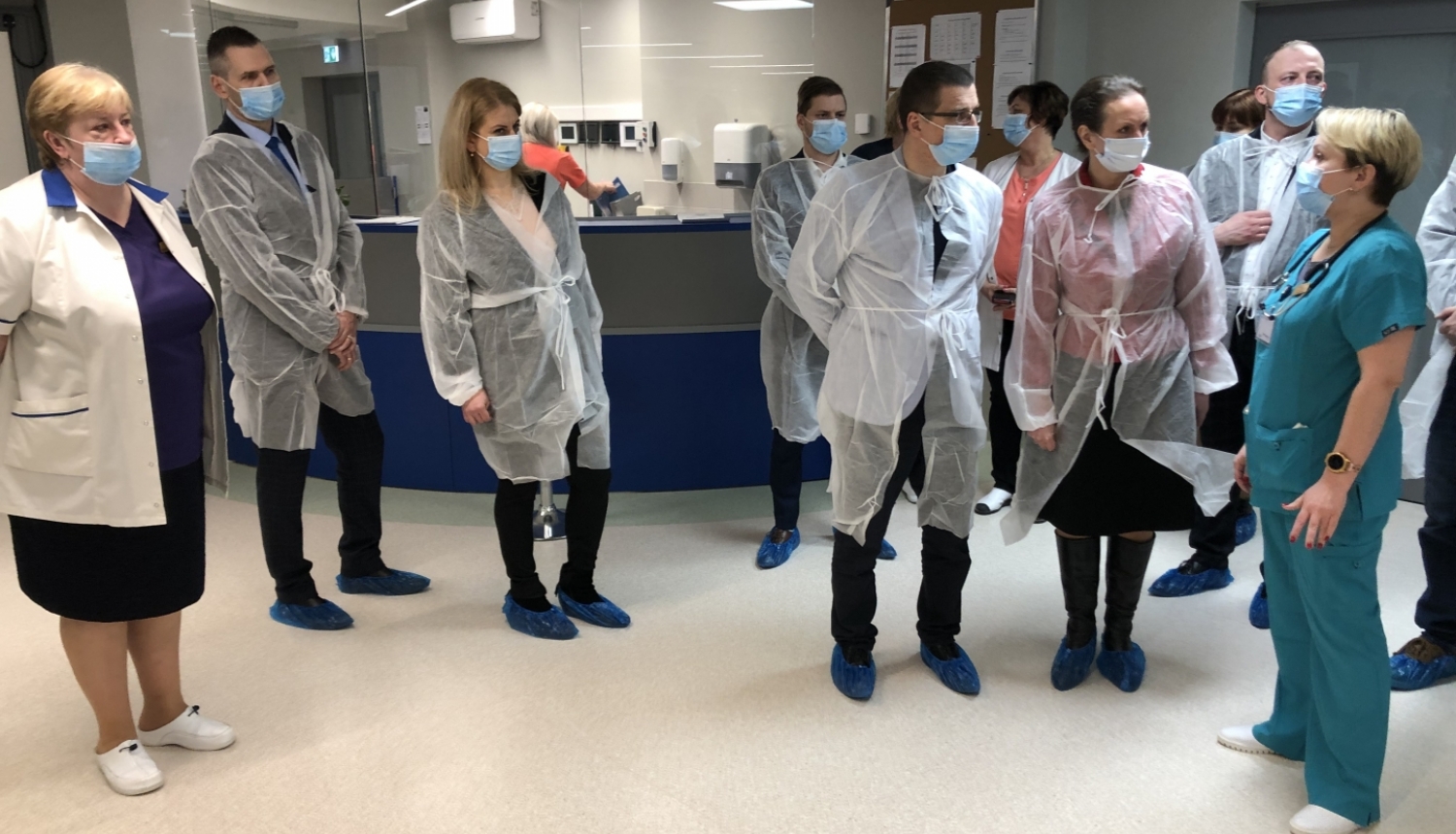 Slimnīcā viesojas Veselības ministre LĪga Meņģelsone