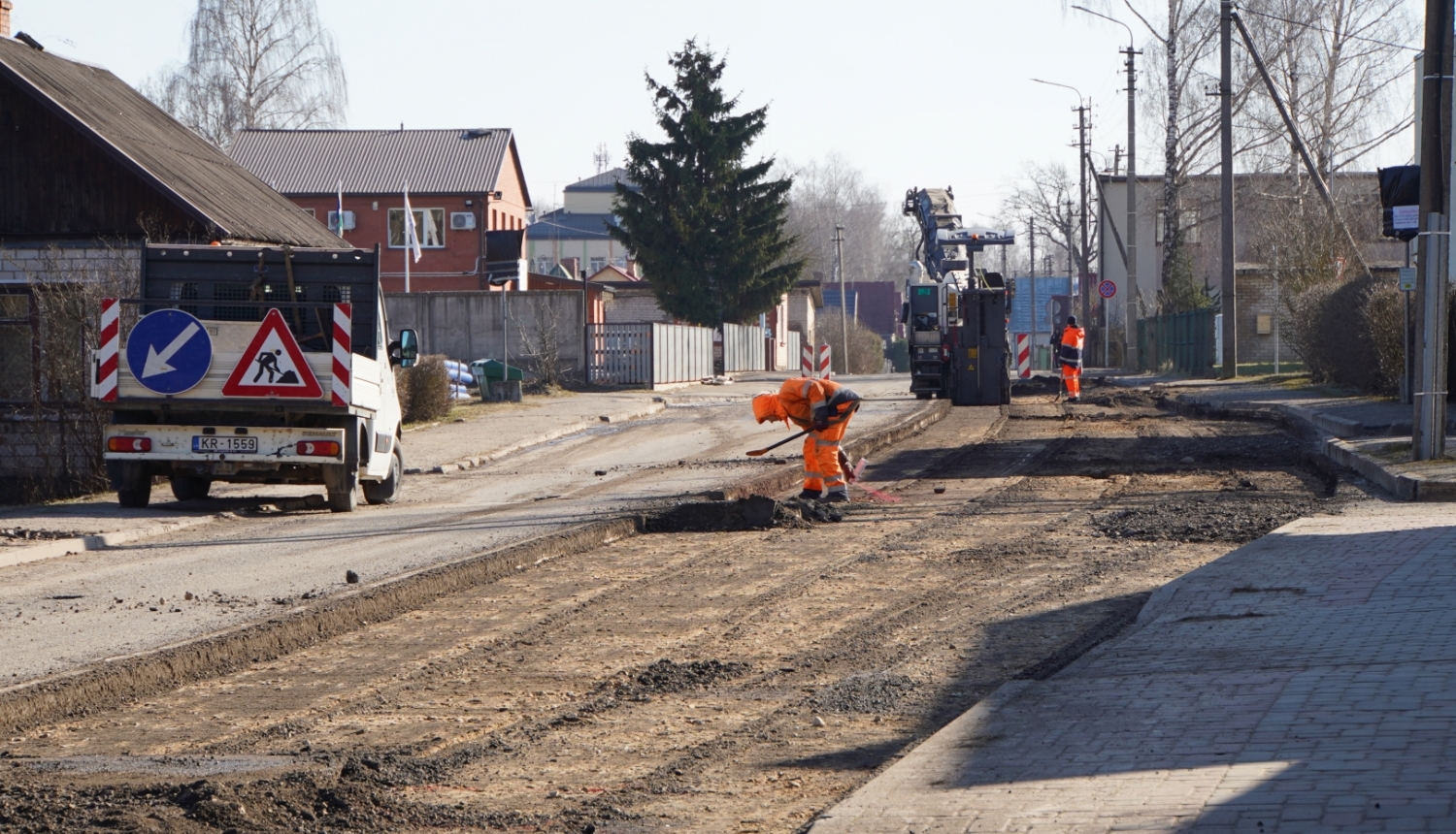 Jaunās ielas pārbūve - būvdarbi