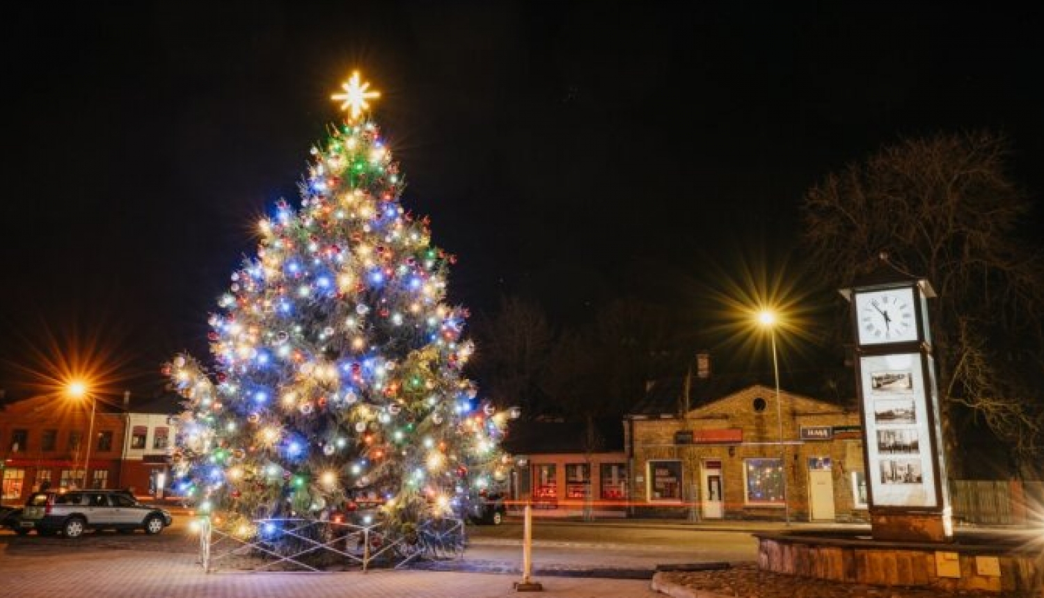 Ziemassvētku egle Jēkabpilī