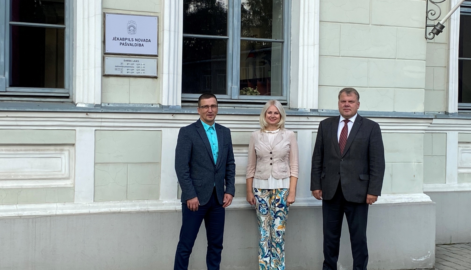Jēkabpils novada domes priekšsēdētājs Raivis Ragainis tiekās  ar Latvijas Pašvaldību savienības priekšsēdētāju Gintu Kaminski