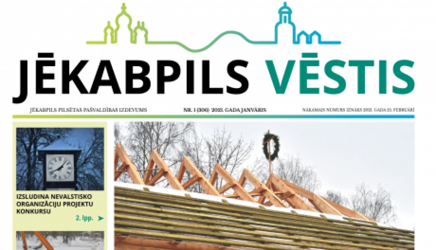 29.janvārī iznācis informatīvais izdevums " Jēkabpils Vēstis"