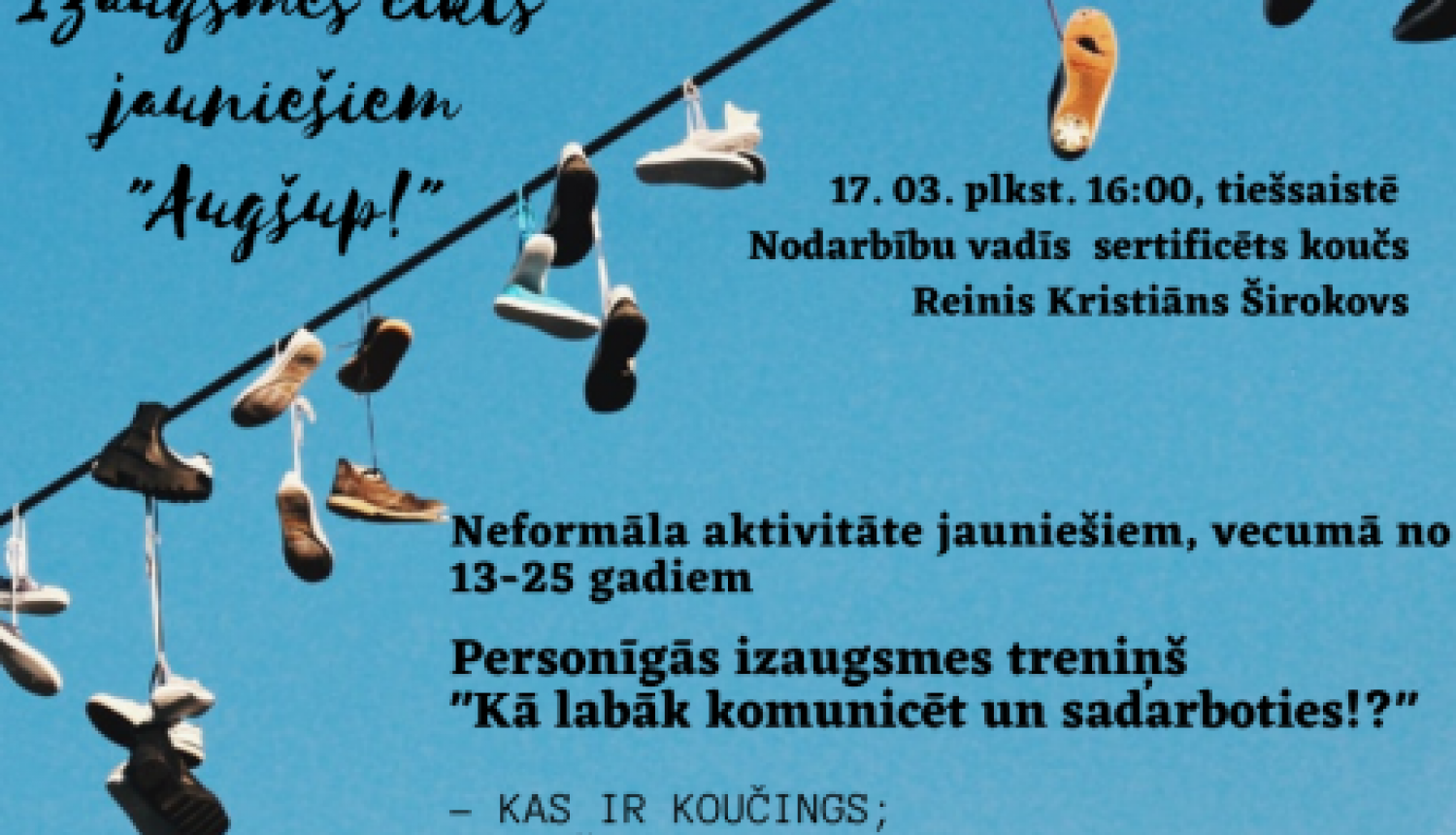 Izaugsmes cikls jauniešiem “Augšup!”