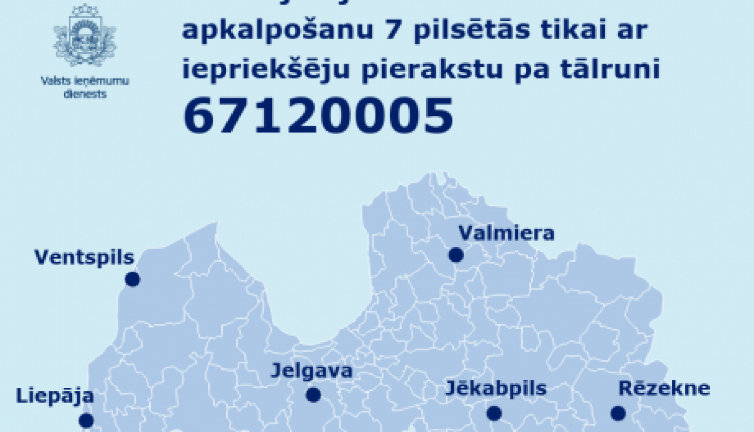 VID atsāk klientu apkalpošanu vēl 7 pilsētās, apmeklētājiem obligāti iepriekš jāpierakstās