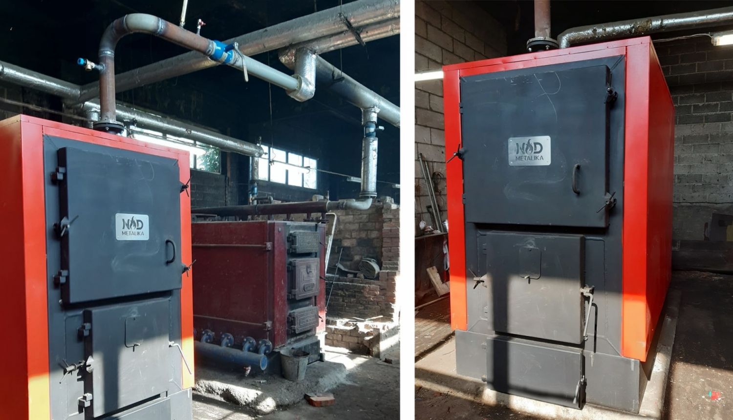 Mežāres katlumājas jaunais malkas katls