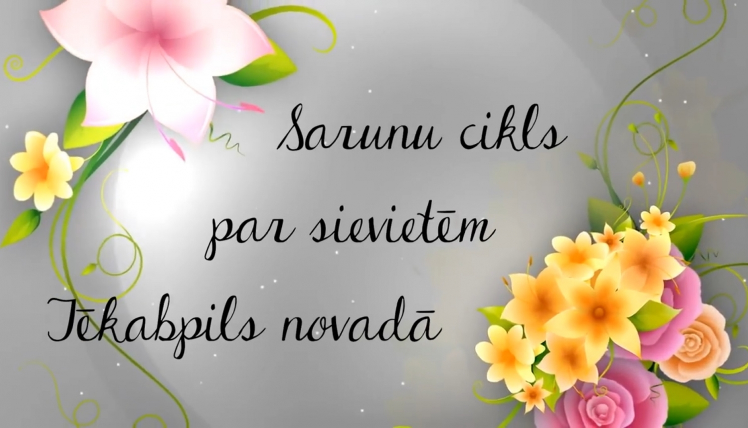 Raidījuma Mīlestība uzplauks ziedos ievada kadri