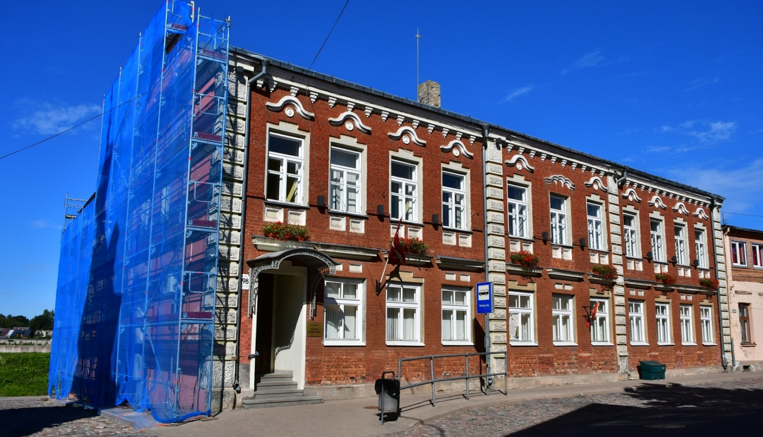 A.Žilinska Jēkabpils MŪzikas skolas ēka remonta laikā 2022.g