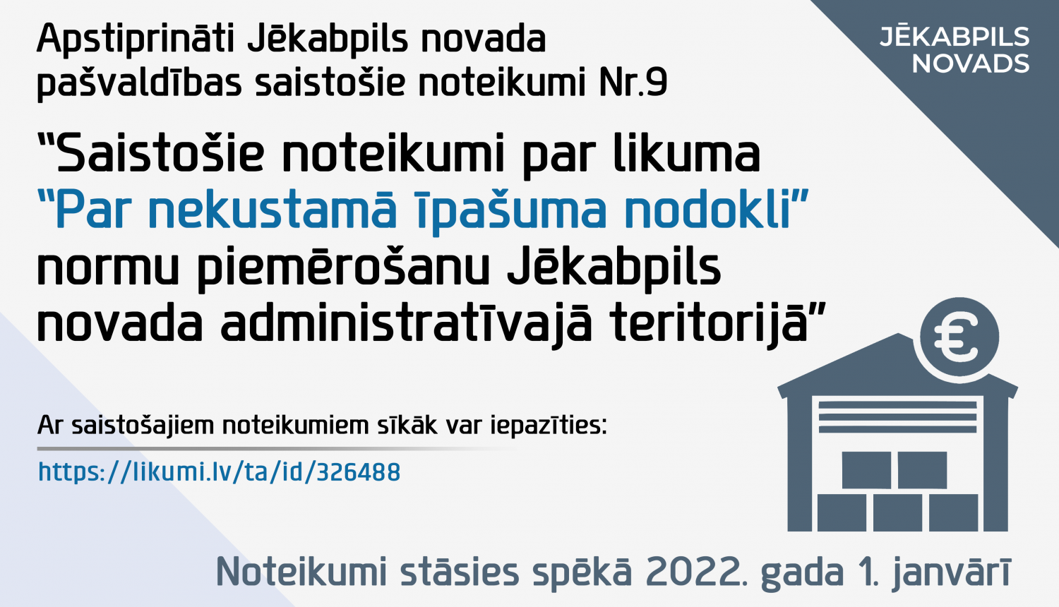 NĪN saistošo noteikumu vizuālais paziņojums