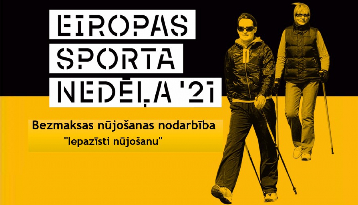 Eiropas sporta nedēļa 2021 - nūjošana