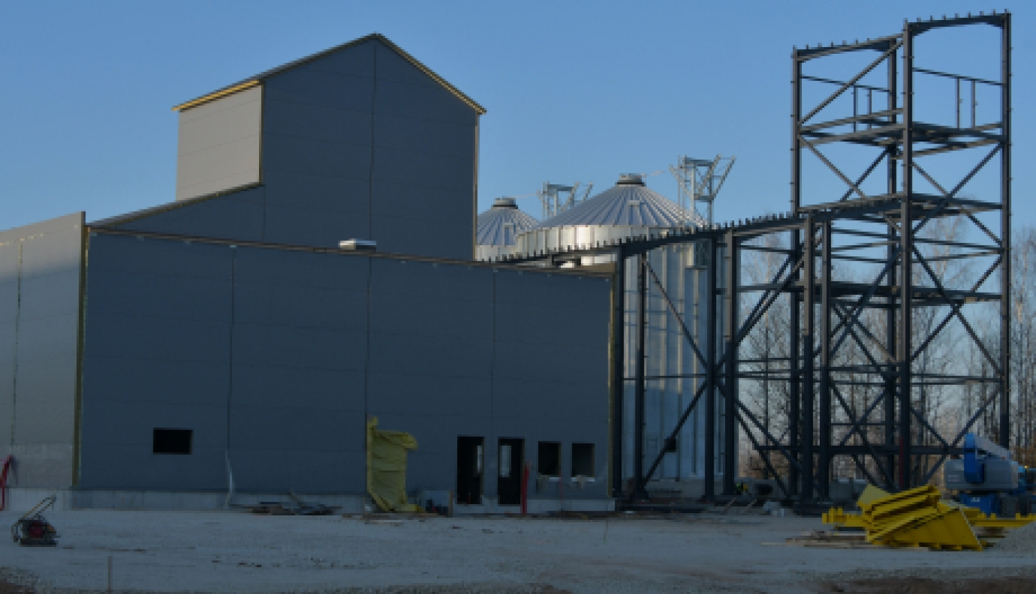 Apskata pārtikas pārstrādes ražotnes jaunbūvi