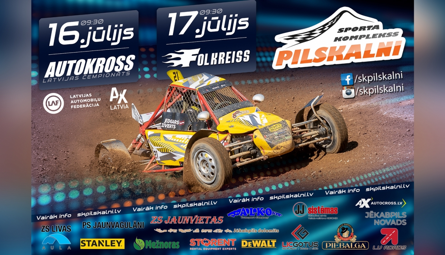 Pilskalnu autokrosa afiša